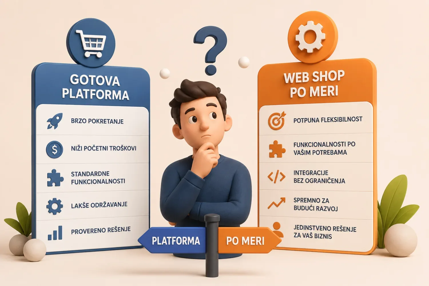 Gotova platforma ili web shop po meri – šta je bolje za vaš biznis?